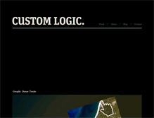 Tablet Screenshot of custom-logic.com